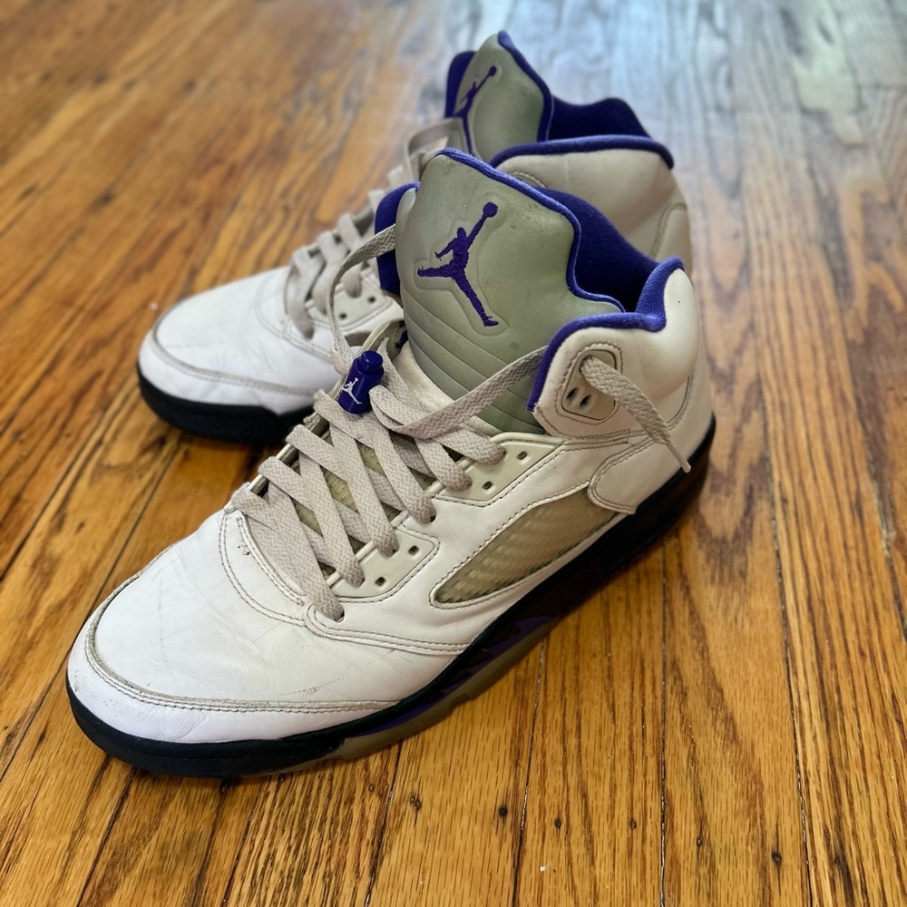 Jordan 5 Dark Concord White/Purple